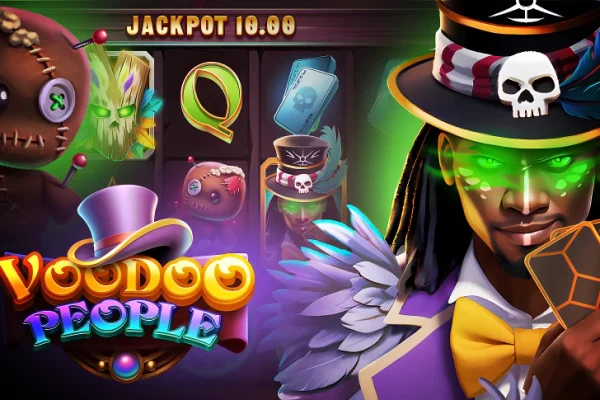 Personaje del juego Voodoo People con símbolos vudú